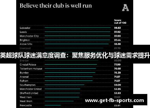 英超球队球迷满意度调查：聚焦服务优化与球迷需求提升
